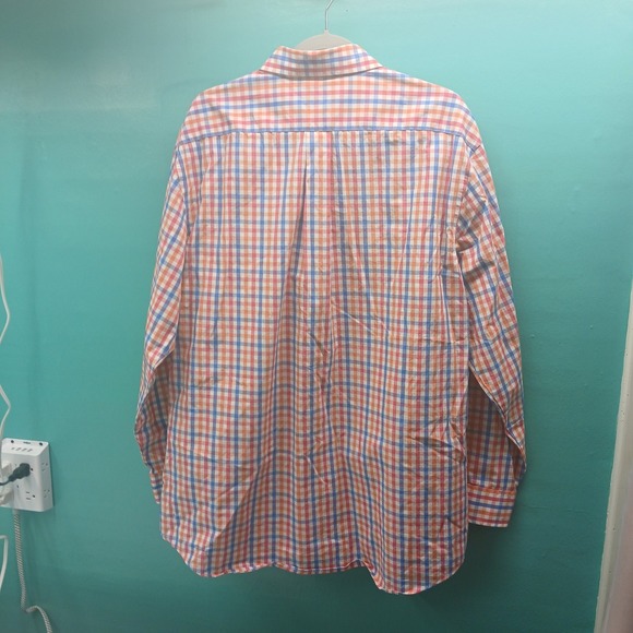 Croft & Barrow Mens Classic Fit Plaid Button Down Shirt 18.5 34‎ 35 - Picture 3 of 11